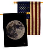 Moon - Expression Inspirational Vertical Impressions Decorative Flags HG141310 Made In USA