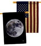 Moon - Expression Inspirational Vertical Impressions Decorative Flags HG141310 Made In USA