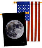 Moon - Expression Inspirational Vertical Impressions Decorative Flags HG141310 Made In USA