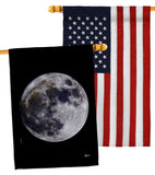 Moon - Expression Inspirational Vertical Impressions Decorative Flags HG141310 Made In USA