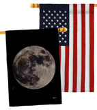 Moon - Expression Inspirational Vertical Impressions Decorative Flags HG141310 Made In USA