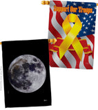 Moon - Expression Inspirational Vertical Impressions Decorative Flags HG141310 Made In USA