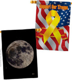 Moon - Expression Inspirational Vertical Impressions Decorative Flags HG141310 Made In USA