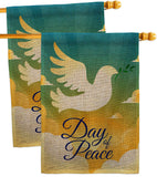 Day of Peace - Expression Inspirational Vertical Impressions Decorative Flags HG190074 Made In USA