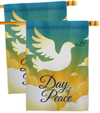 Day of Peace - Expression Inspirational Vertical Impressions Decorative Flags HG190074 Made In USA