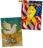 Day of Peace - Expression Inspirational Vertical Impressions Decorative Flags HG190074 Made In USA