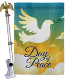 Day of Peace - Expression Inspirational Vertical Impressions Decorative Flags HG190074 Made In USA