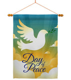 Day of Peace - Expression Inspirational Vertical Impressions Decorative Flags HG190074 Made In USA