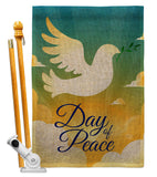 Day of Peace - Expression Inspirational Vertical Impressions Decorative Flags HG190074 Made In USA