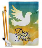 Day of Peace - Expression Inspirational Vertical Impressions Decorative Flags HG190074 Made In USA