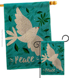 Want Peace - Expression Inspirational Vertical Impressions Decorative Flags HG120097 Made In USA