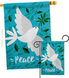 Want Peace - Expression Inspirational Vertical Impressions Decorative Flags HG120097 Made In USA