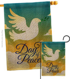 Day of Peace - Expression Inspirational Vertical Impressions Decorative Flags HG190074 Made In USA