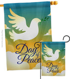 Day of Peace - Expression Inspirational Vertical Impressions Decorative Flags HG190074 Made In USA