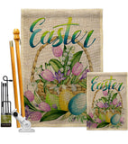 Spring Easter Baskets - Easter Spring Vertical Impressions Decorative Flags HG130321 Made In USA