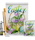 Spring Easter Baskets - Easter Spring Vertical Impressions Decorative Flags HG130321 Made In USA