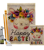 Happy Bunny - Easter Spring Vertical Impressions Decorative Flags HG137443 Made In USA