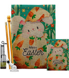 Hiding Easter Bunny - Easter Spring Vertical Impressions Decorative Flags HG192351 Made In USA