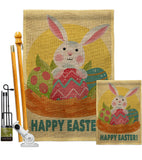 Easter Bunny Fun - Easter Spring Vertical Impressions Decorative Flags HG192421 Made In USA