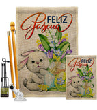 Easter Rabbit - Easter Spring Vertical Impressions Decorative Flags HG192456 Made In USA