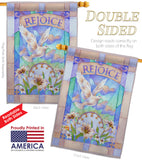 Rejoice - Easter Spring Vertical Impressions Decorative Flags HG103042 Made In USA