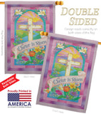 Christ is Risen - Easter Spring Vertical Impressions Decorative Flags HG103043 Made In USA