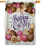 Sweet Chocolate Easter - Easter Spring Vertical Impressions Decorative Flags HG103061 Made In USA