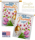 Felices Pascuas - Easter Spring Vertical Impressions Decorative Flags HG103081 Made In USA