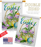 Spring Easter Baskets - Easter Spring Vertical Impressions Decorative Flags HG130321 Made In USA