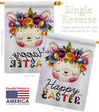 Happy Bunny - Easter Spring Vertical Impressions Decorative Flags HG137443 Made In USA