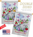 Spring Bunny - Easter Spring Vertical Impressions Decorative Flags HG137445 Made In USA