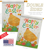 Easter Chicks - Easter Spring Vertical Impressions Decorative Flags HG192341 Made In USA