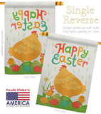 Easter Chicks - Easter Spring Vertical Impressions Decorative Flags HG192341 Made In USA