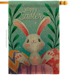 Colorful Easter Eggs - Easter Spring Vertical Impressions Decorative Flags HG192350 Made In USA