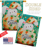 Hiding Easter Bunny - Easter Spring Vertical Impressions Decorative Flags HG192351 Made In USA