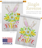 Floral Easter - Easter Spring Vertical Impressions Decorative Flags HG192406 Made In USA