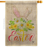 Floral Easter - Easter Spring Vertical Impressions Decorative Flags HG192406 Made In USA