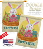 Easter Bunny Fun - Easter Spring Vertical Impressions Decorative Flags HG192421 Made In USA