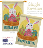 Easter Bunny Fun - Easter Spring Vertical Impressions Decorative Flags HG192421 Made In USA