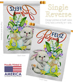 Easter Rabbit - Easter Spring Vertical Impressions Decorative Flags HG192456 Made In USA