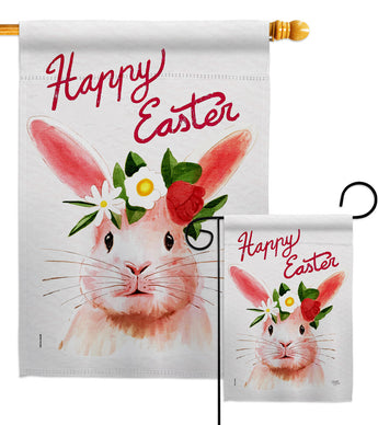 Sweet Easter Bunny - Easter Spring Vertical Impressions Decorative Flags HG103073 Made In USA