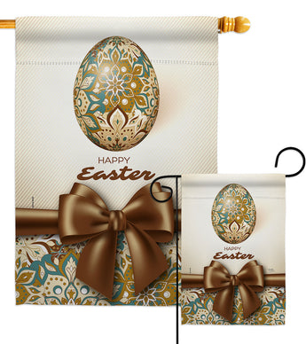 Easter Faberge Egg - Easter Spring Vertical Impressions Decorative Flags HG103085 Made In USA