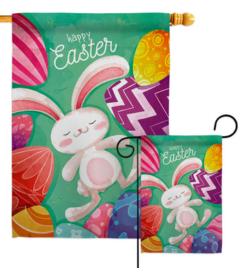 Easter Eggs - Easter Spring Vertical Impressions Decorative Flags HG192352 Made In USA