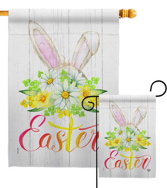 Floral Easter - Easter Spring Vertical Impressions Decorative Flags HG192406 Made In USA