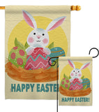 Easter Bunny Fun - Easter Spring Vertical Impressions Decorative Flags HG192421 Made In USA