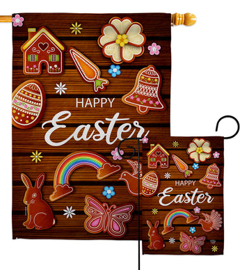 Chocolate Easter - Easter Spring Vertical Impressions Decorative Flags HG192502 Made In USA