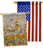 Too Cute Easter Bunny - Easter Spring Vertical Impressions Decorative Flags HG130368 Made In USA