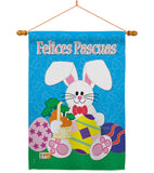 Felices Pascuas - Easter Spring Vertical Impressions Decorative Flags HG103029S Made In USA