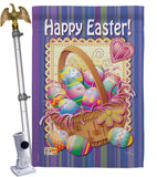 Easter Basket - Easter Spring Vertical Impressions Decorative Flags HG103040 Made In USA