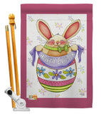 Egg Bunny - Easter Spring Vertical Impressions Decorative Flags HG103041 Made In USA